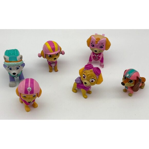 Skye Paw Patrol Lot of 7 Pink Girl Figurines  Toys - Picture 1 of 5